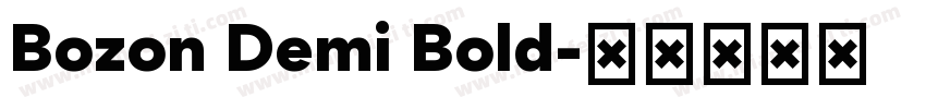 Bozon Demi Bold字体转换